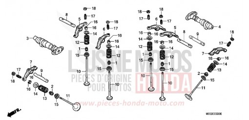 ARBRE A CAMES VT750C8 de 2008